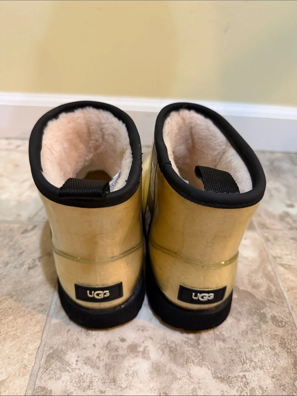 Kids UGG Classic Clear Mini Waterproof Ankle Boots